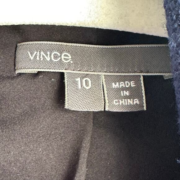 Vince Leather Sleeve Boucle Jacket - Picture 6 of 9